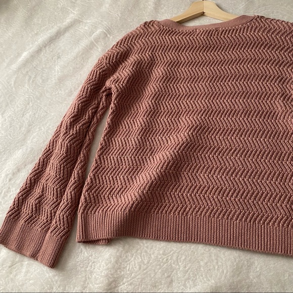 Button Shoulder Flared Sleeve Bateau Neckline Sweater - Picture 7 of 9